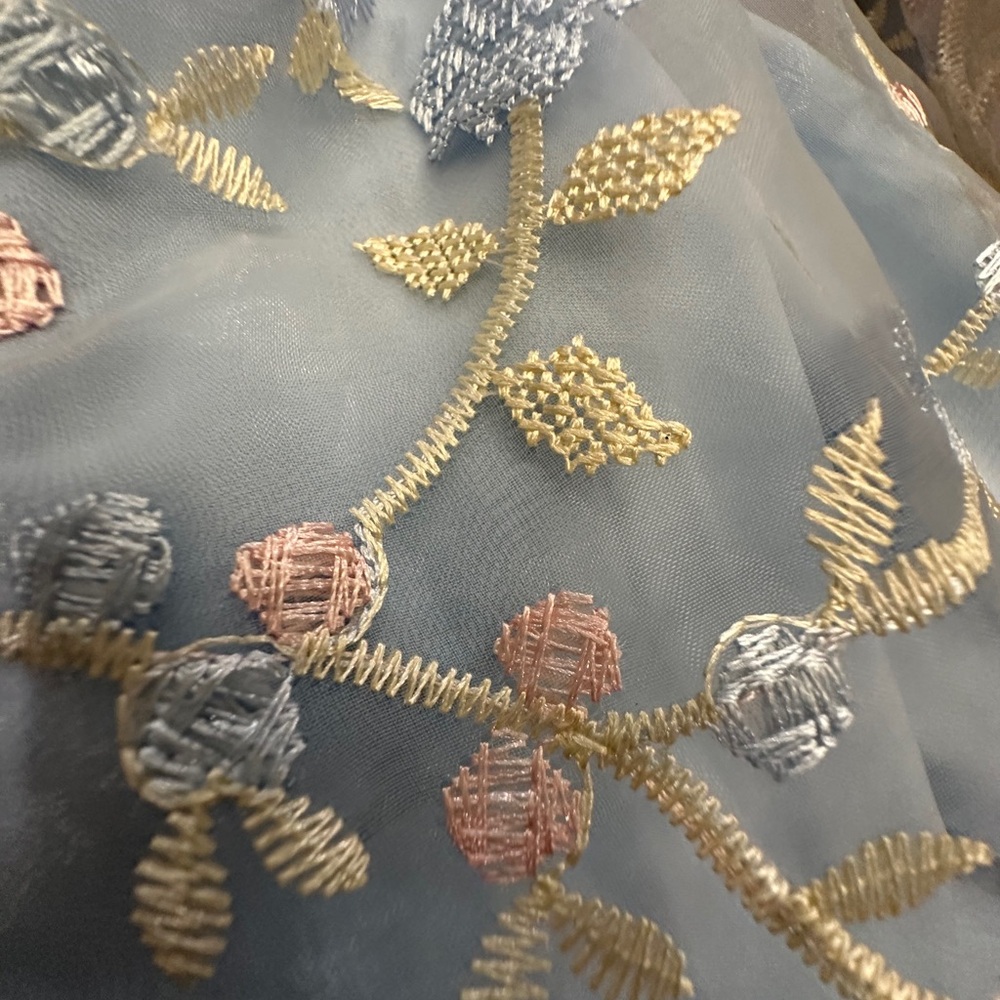 Sugar Thrillz Blue Floral Long Sleeve Dress - Picture 5 of 10